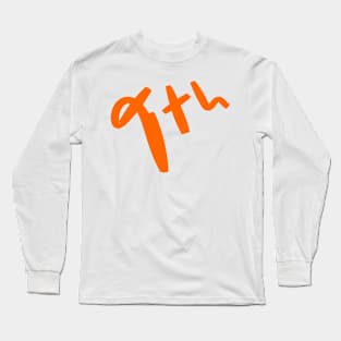 Nineth, 9th Long Sleeve T-Shirt